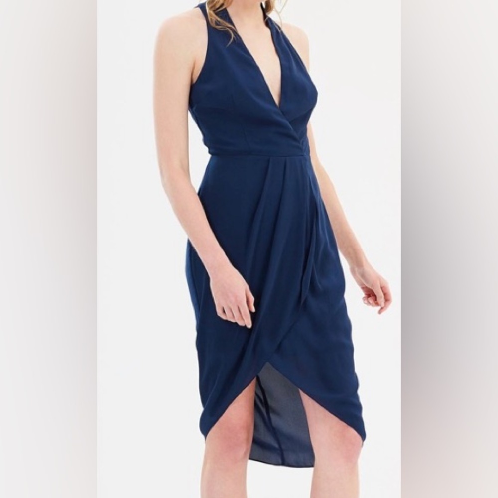 Cooper St Navy High Low Wrap Dress Women’s Formal Evening